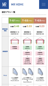 設計プラン一覧スマホ画面